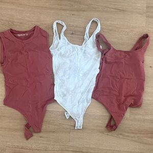 Abercrombie & Fitch Kids Bodysuits - Red and White Trio